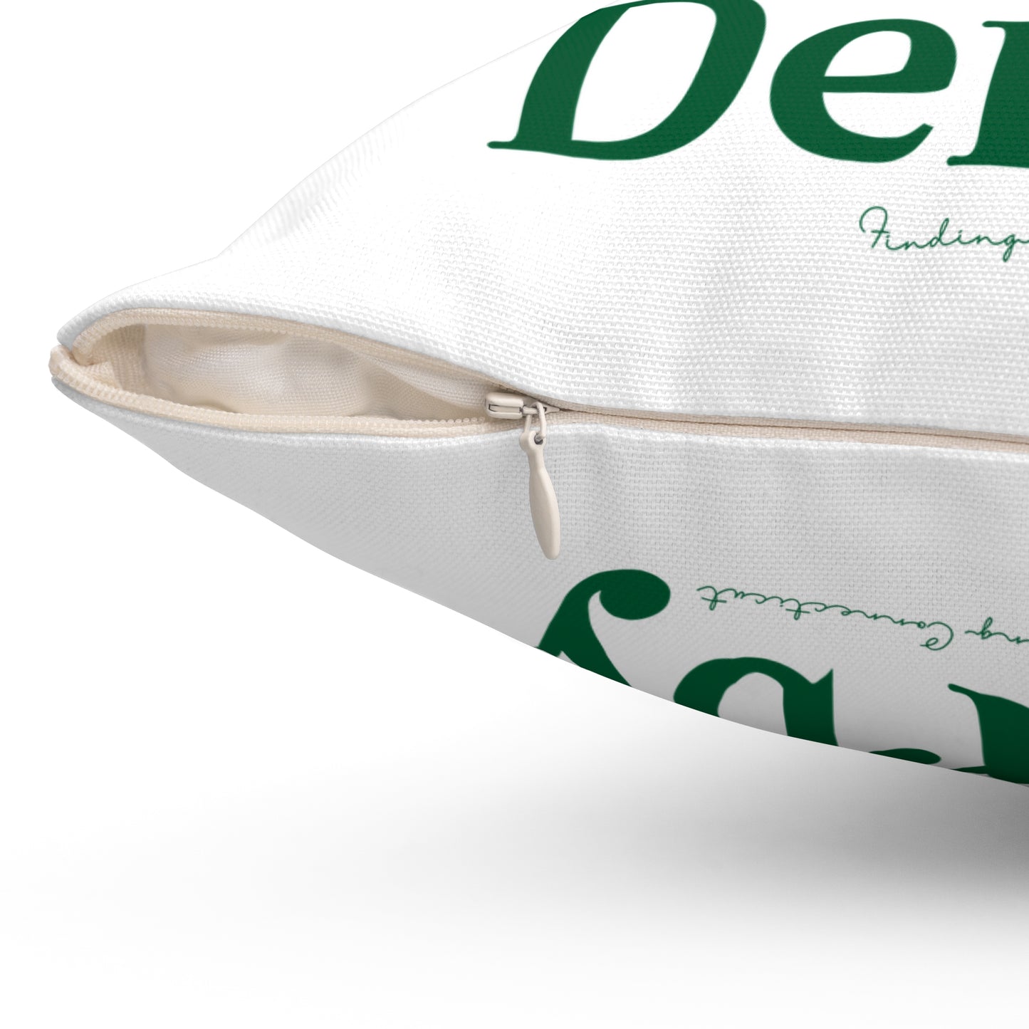 I Clover Derby Spun Polyester Square Pillow