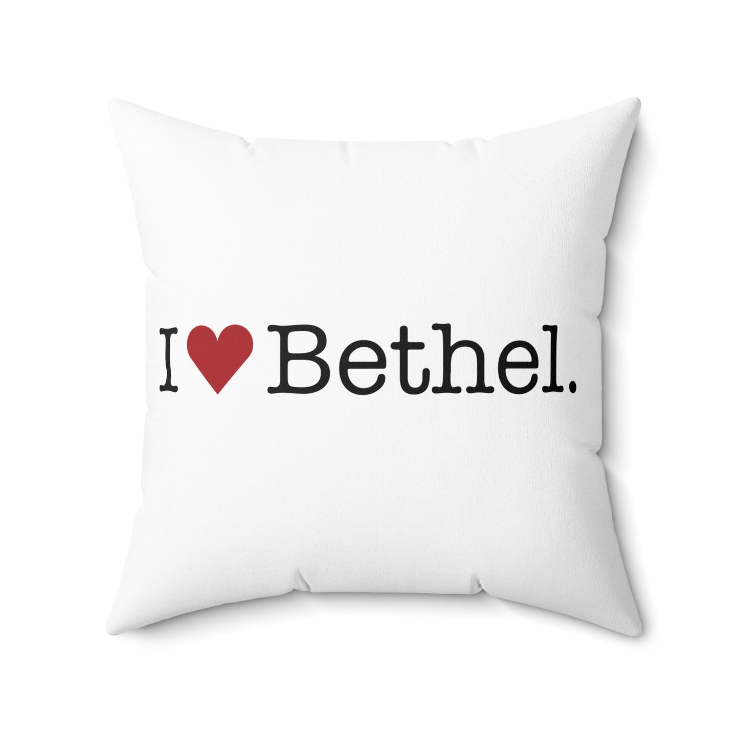 I Heart Bethel. Spun Polyester Square Pillow