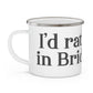 I’d rather be in Bridgeport Enamel Camping Mug