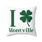 I Clover Montville Spun Polyester Square Pillow