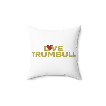 Love Trumbull Spun Polyester Square Pillow