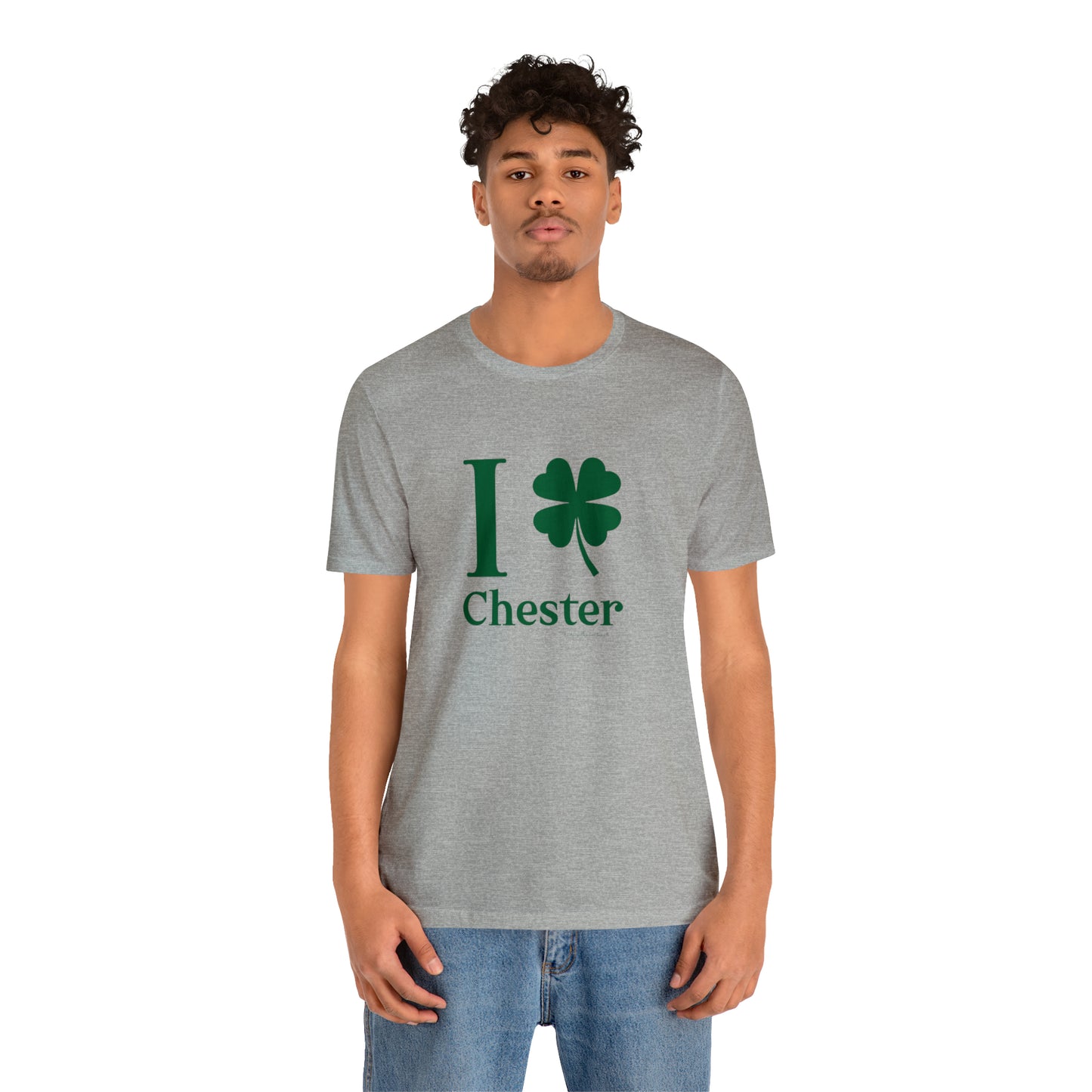 I Clover Chester Unisex Jersey Short Sleeve T-Shirt (green)