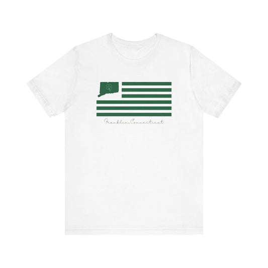 Franklin Connecticut St. Patrick’s Day Flag Unisex Jersey Short Sleeve T-Shirt