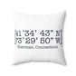 Sherman Coordinates Spun Polyester Square Pillow