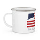 Old Saybrook Connecticut Flag Enamel Camping Mug