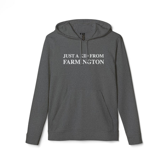 Just a kid from Farmington adidas Unisex Fleece Hoodie