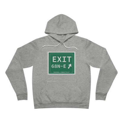 Vintage Exit 68N-E WCP Sign Unisex Sponge Fleece Pullover Hoodie