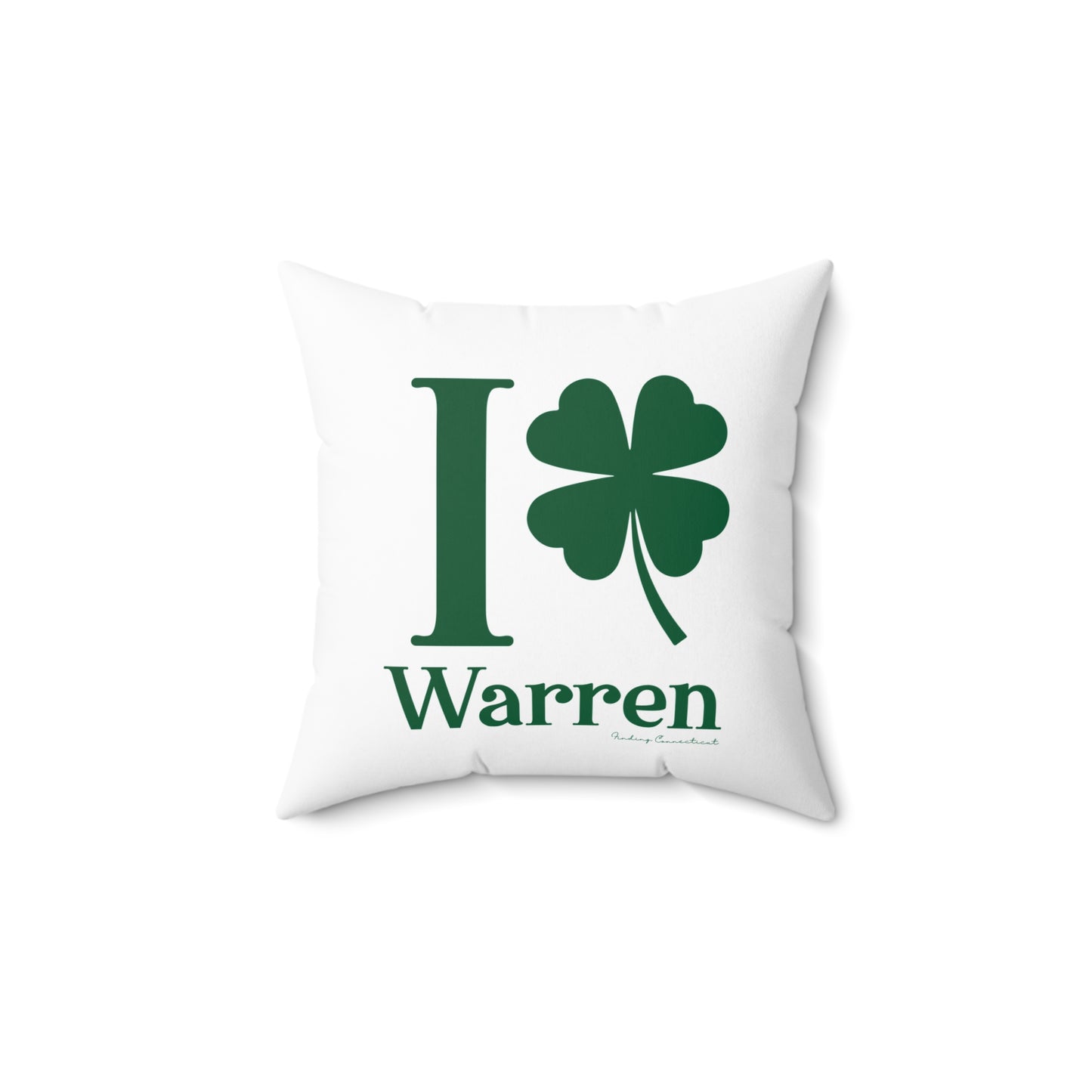 I Clover Warren Spun Polyester Square Pillow