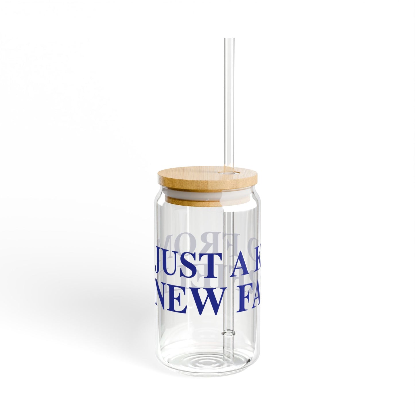 Just a kid from New Fairfield Sipper Glass, 16oz