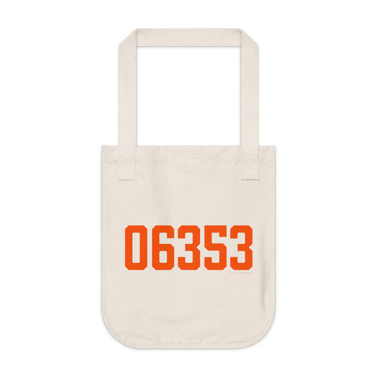 06353 Montville Connecticut Zip Code Organic Canvas Tote Bag
