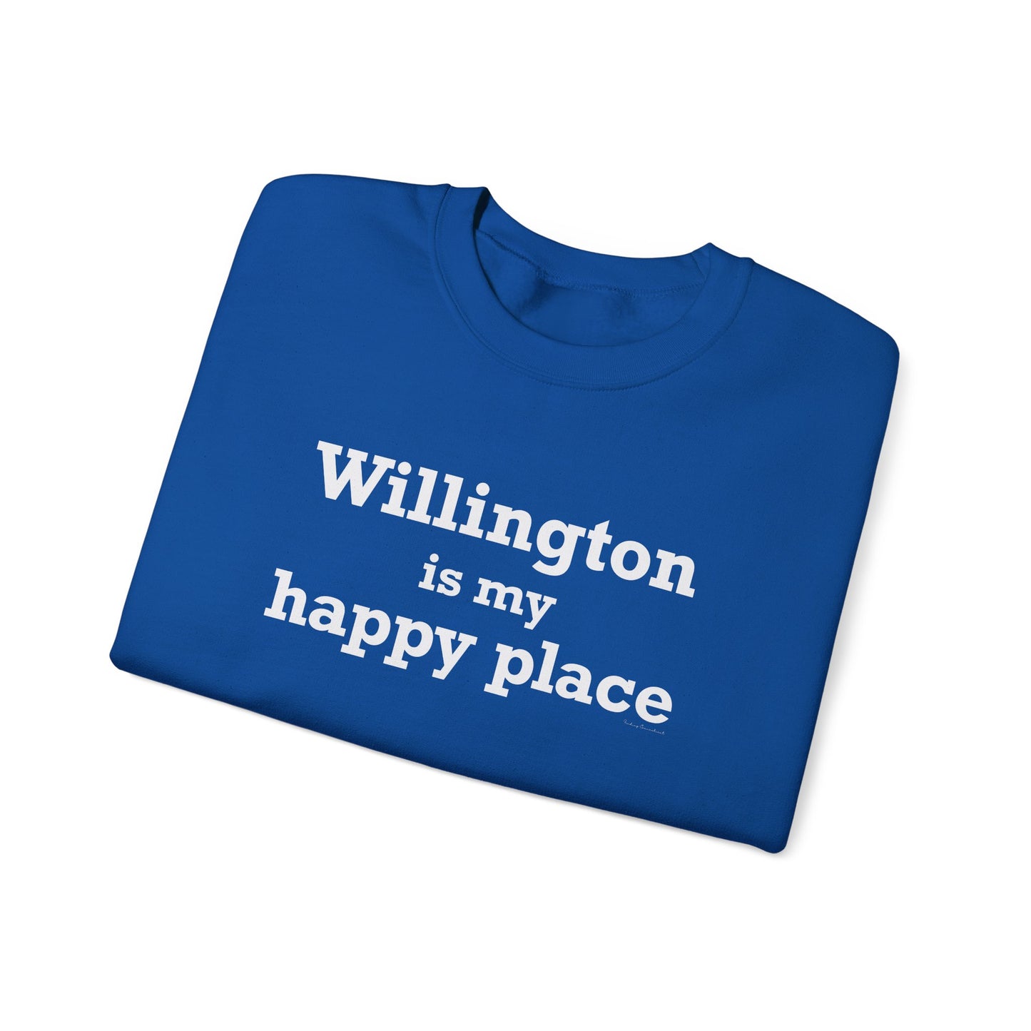 Willington is My Happy Place Unisex Heavy Blend™ Crewneck Sweatshirt