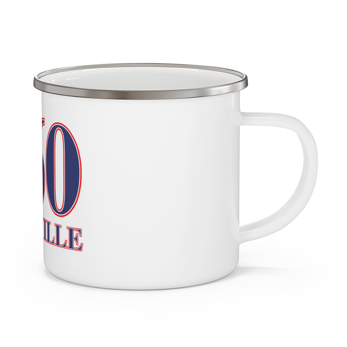 860 Montville Red, White & Blue Enamel Camping Mug