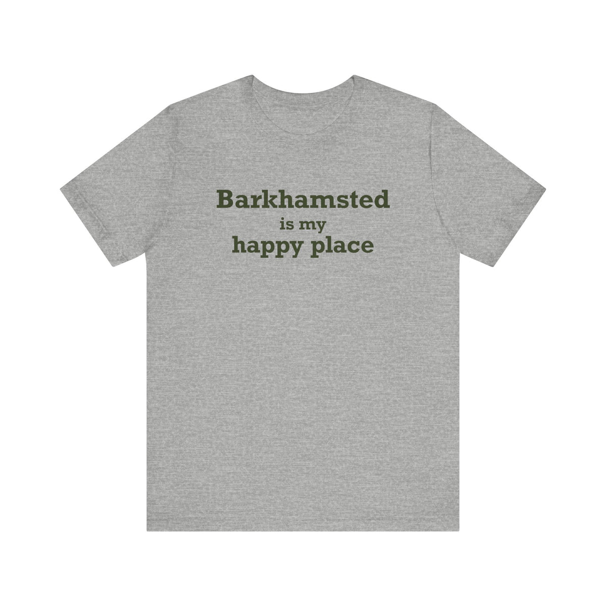 Barkhamsted is my Happy Place Unisex Jersey Short Sleeve T-Shirt