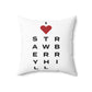 Strawberry Hill Vision Spun Polyester Square Pillow