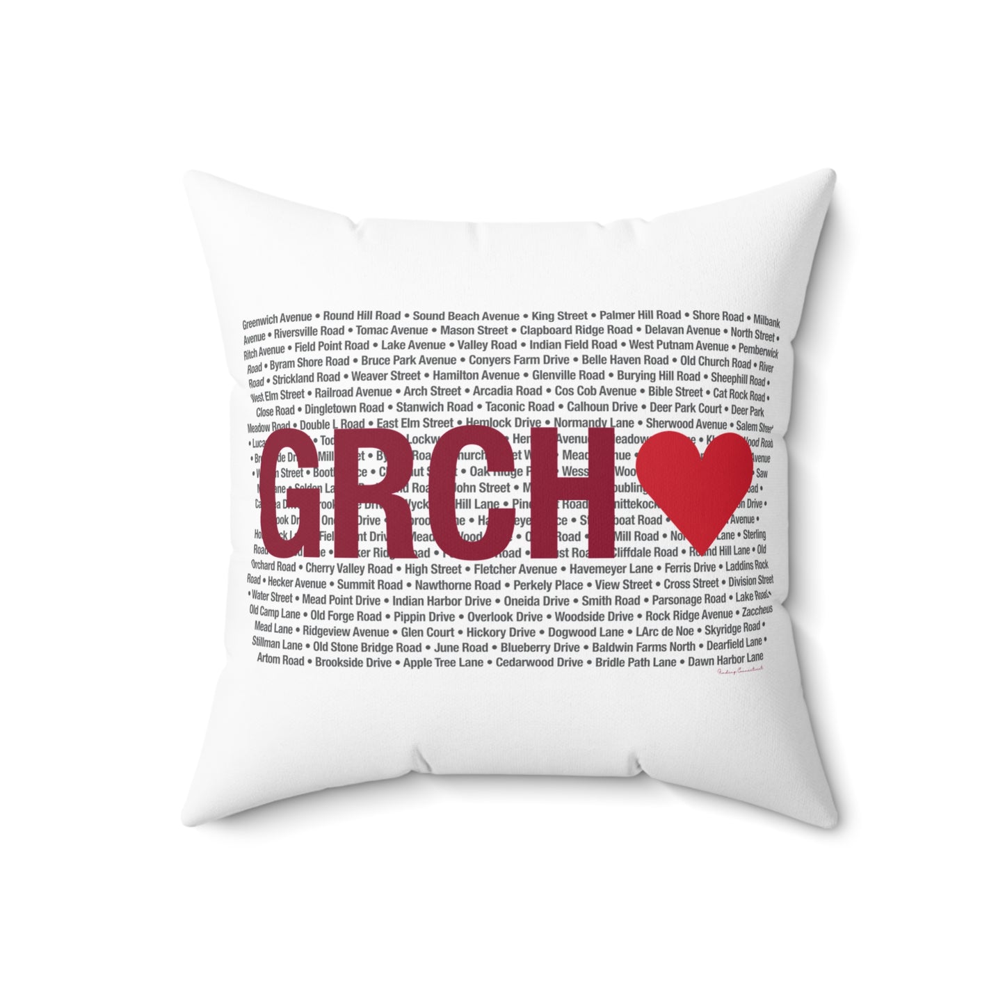 Greenwich Love Spun Polyester Square Pillow