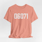 06071 Somers CT Zip Code Unisex Jersey Short Sleeve T-Shirt