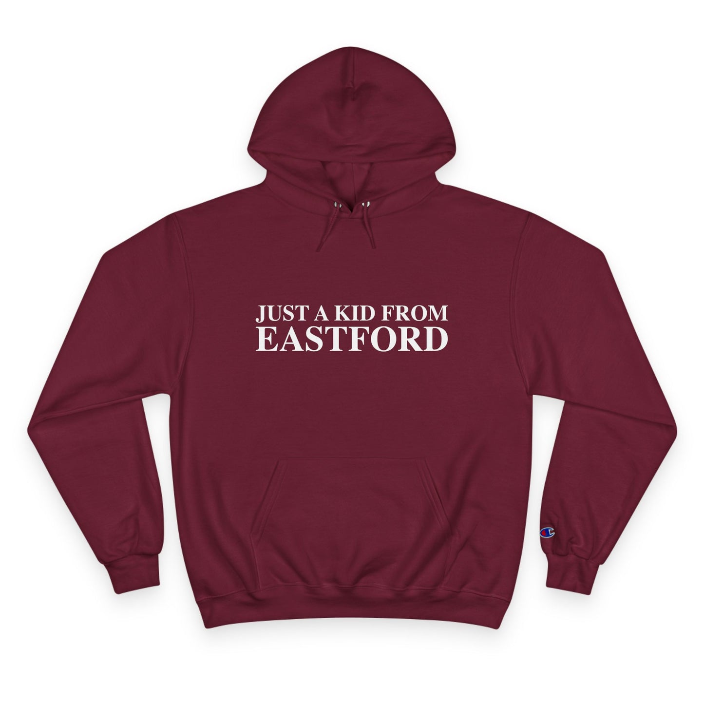 Just a kid from Eastford Champion Hoodie