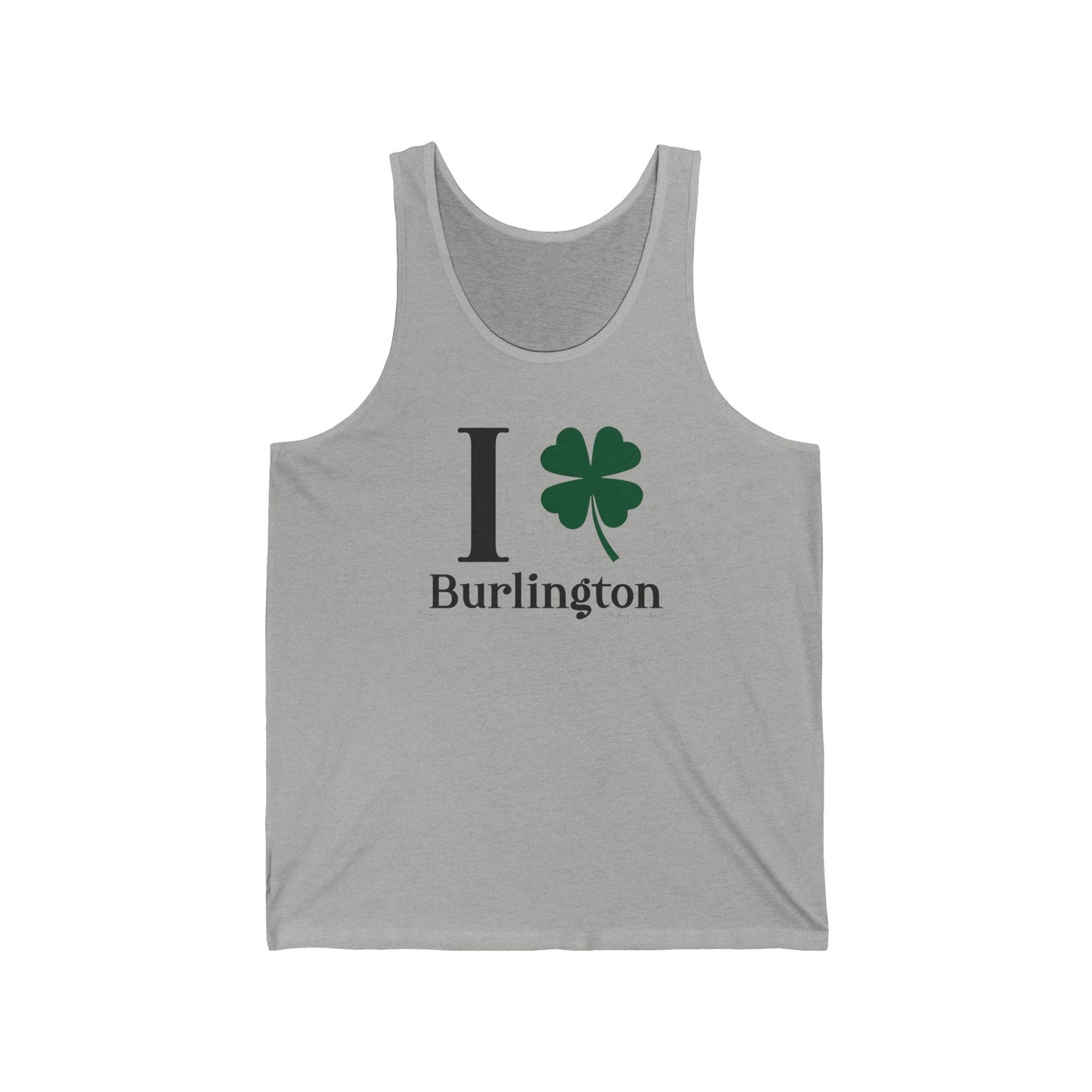 I Clover Burlington Unisex Jersey Tank Top