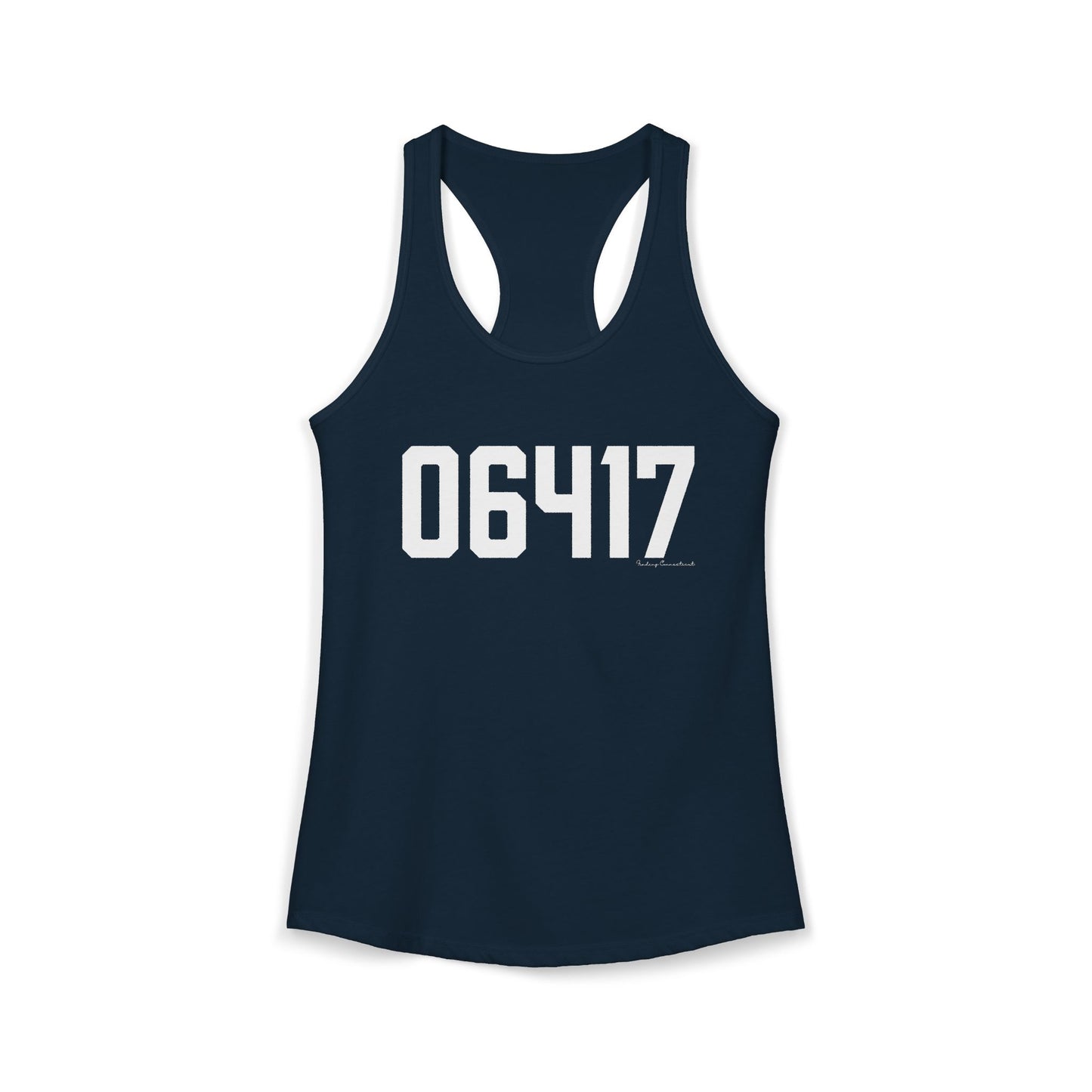 06417 Deep River CT Zip Code Women's Ideal Racerback Tank Top