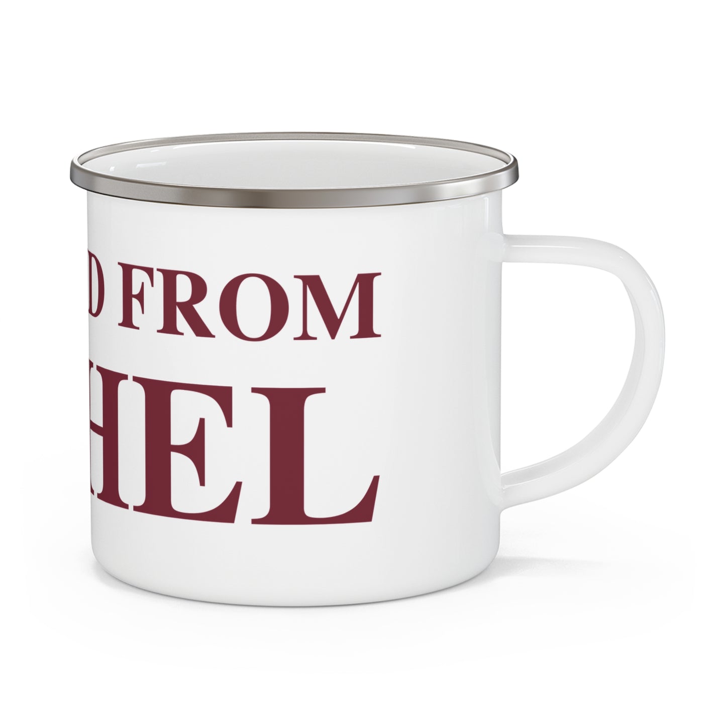 Just a kid from Bethel Enamel Camping Mug