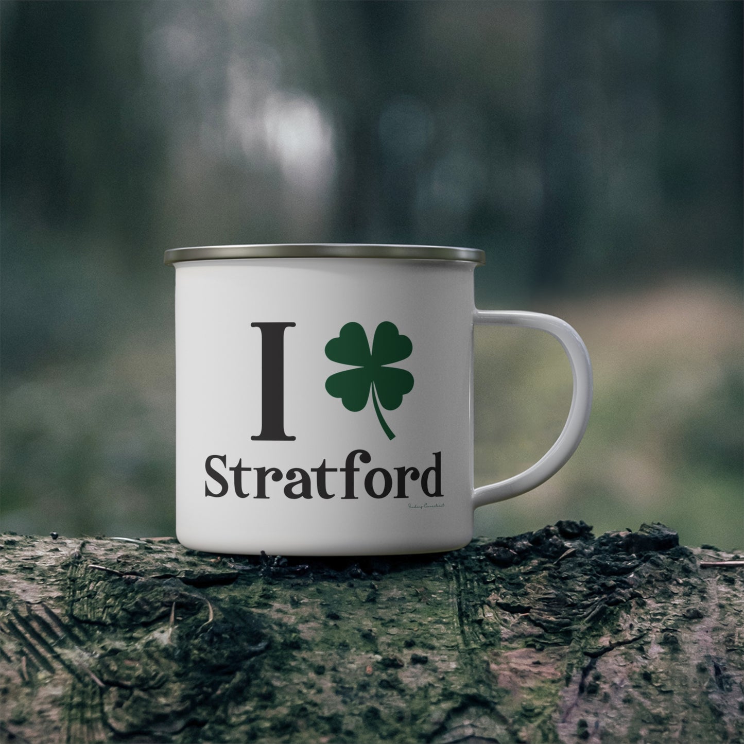 I Clover Stratford Enamel Camping Mug