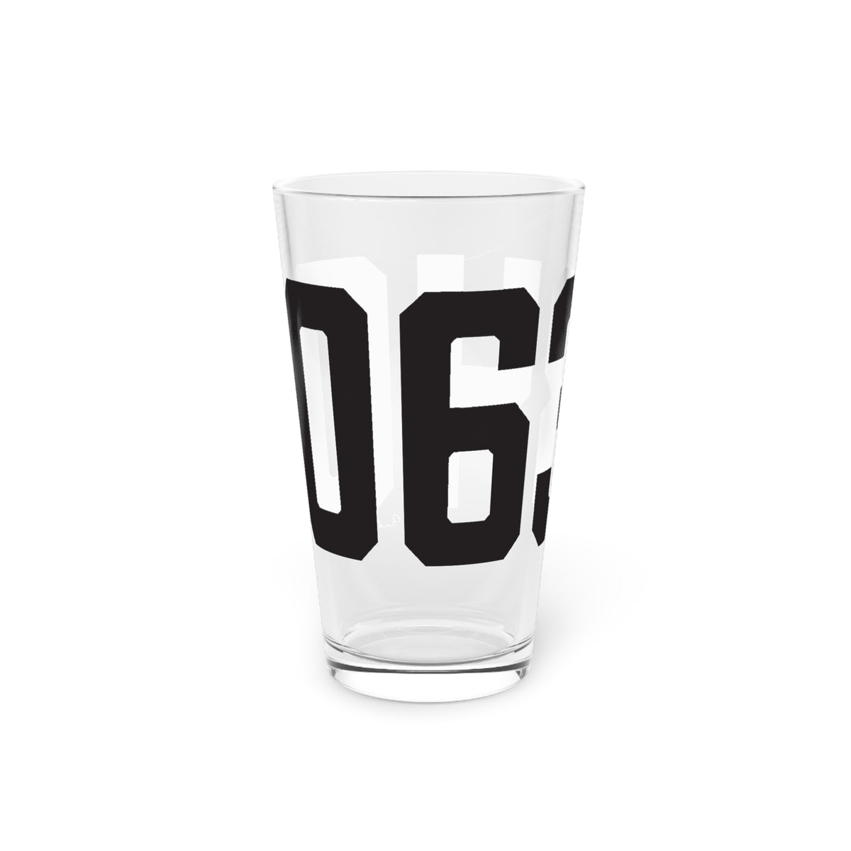 06340 Groton Connecticut Zip Code Pint Glass, 16oz