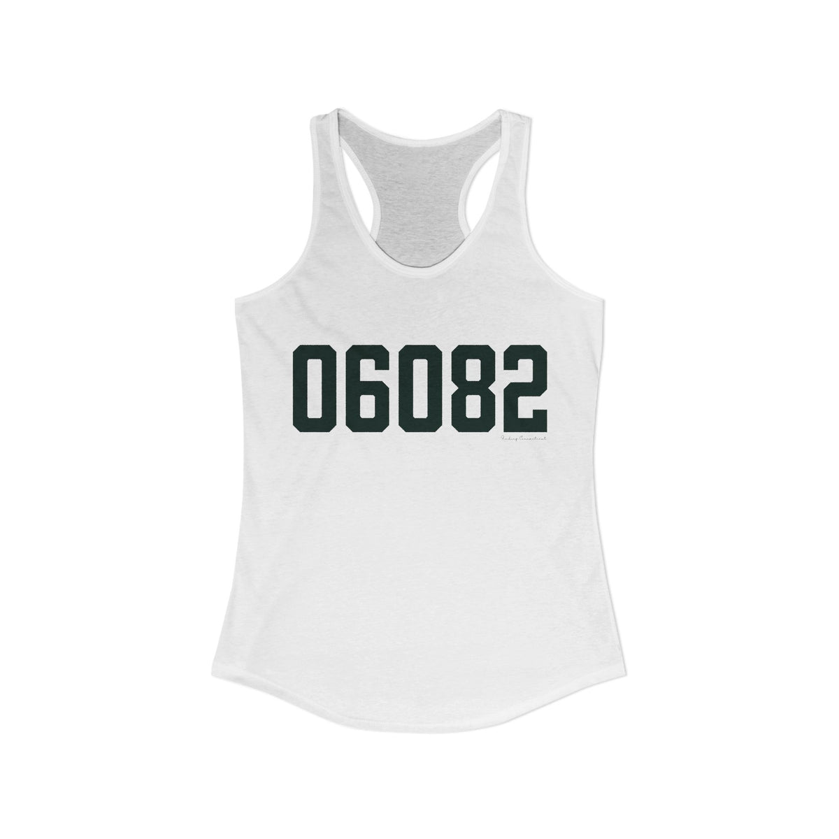 06082 Enfield Connecticut Zip Code Women's Ideal Racerback Tank Top
