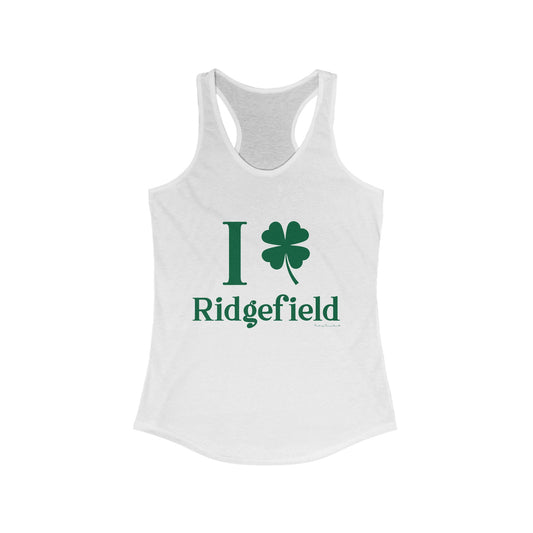 I Clover Ridgefield (Green) Women's Ideal Racerback Tank