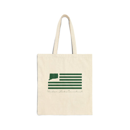 Windsor Locks Connecticut St. Patrick’s Day Flag Cotton Canvas Tote Bag