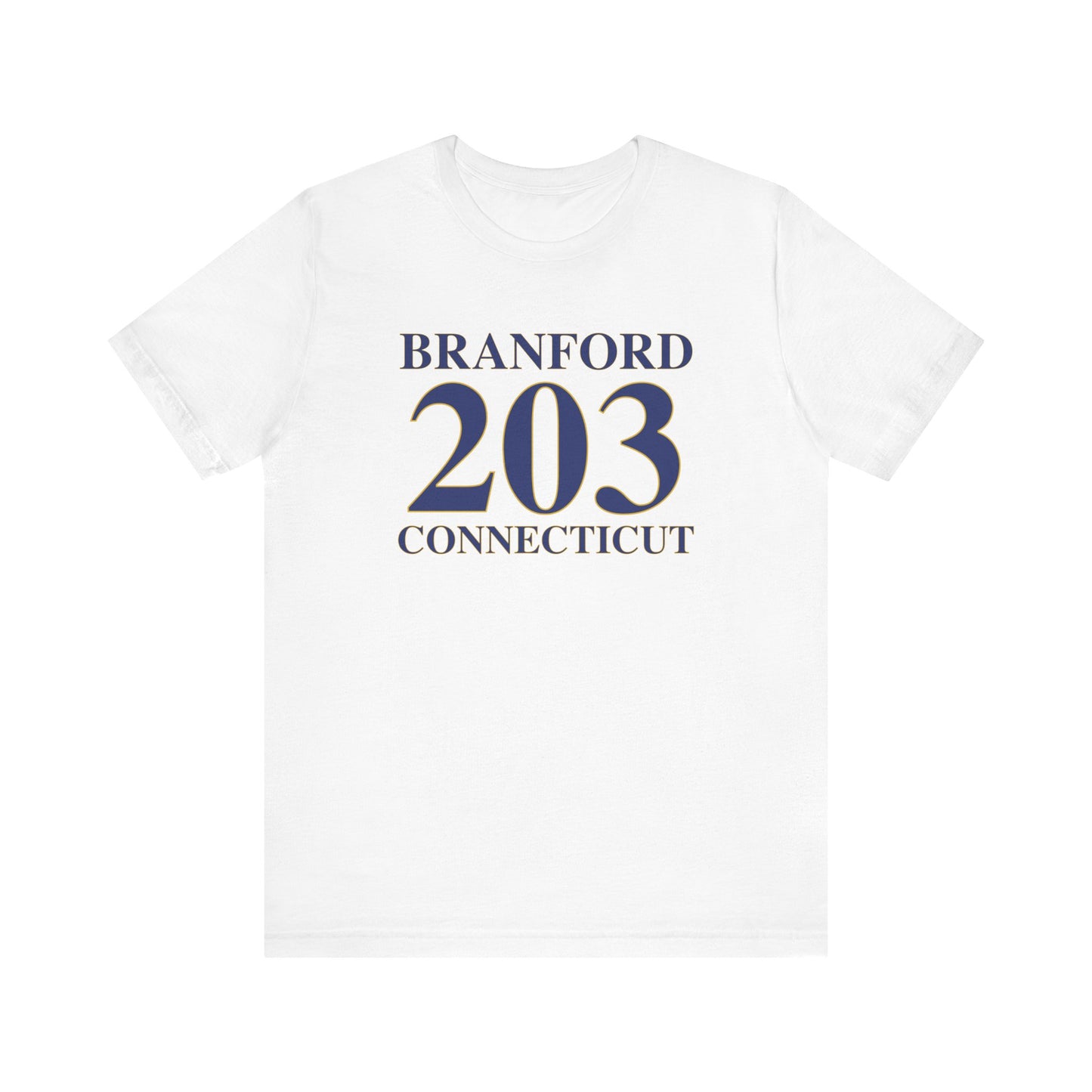 Branford 203 Connecticut Unisex Jersey Short Sleeve Tee