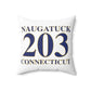 Naugatuck 203 Connecticut Polyester Square Pillow