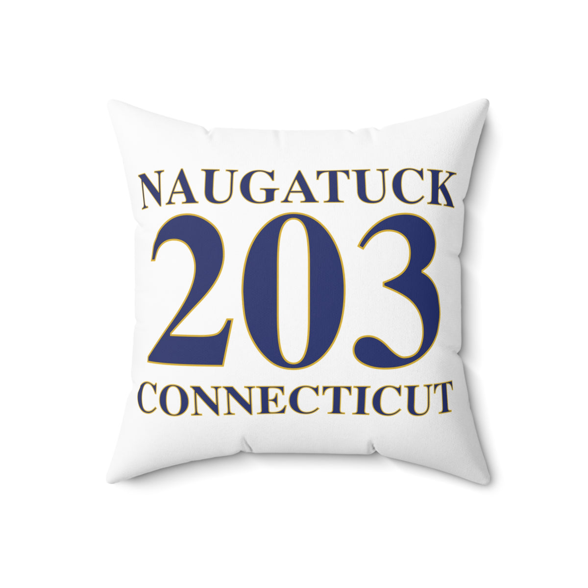 Naugatuck 203 Connecticut Polyester Square Pillow