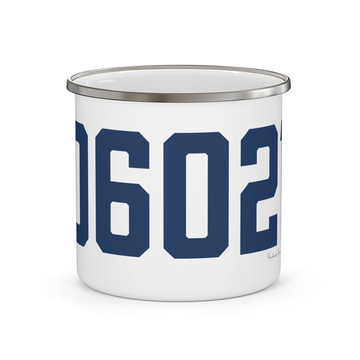 06021 Colebrook Connecticut Zip Code Enamel Camping Mug