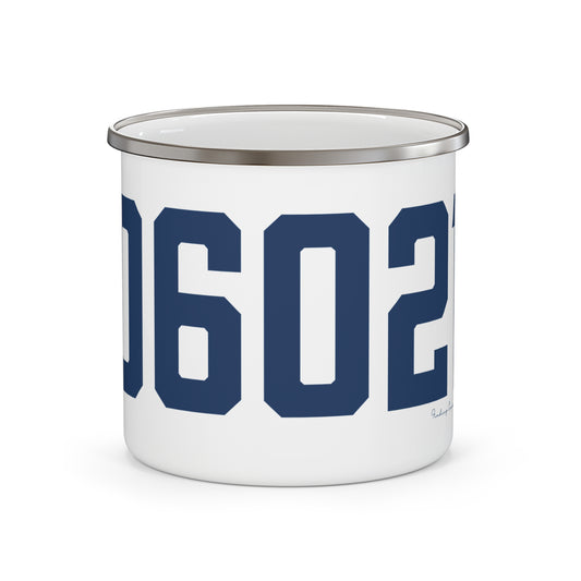 06021 Colebrook Connecticut Zip Code Enamel Camping Mug