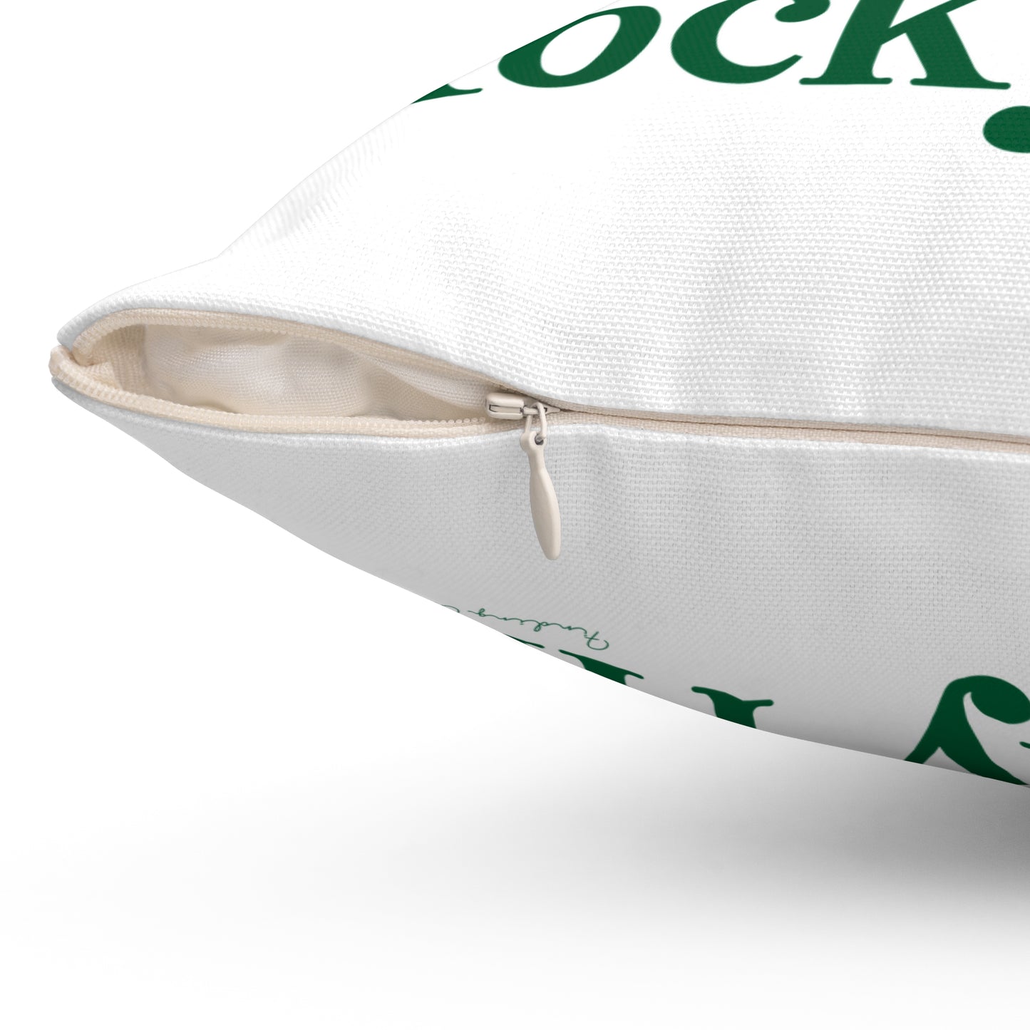 I Clover Rocky Hill Spun Polyester Square Pillow