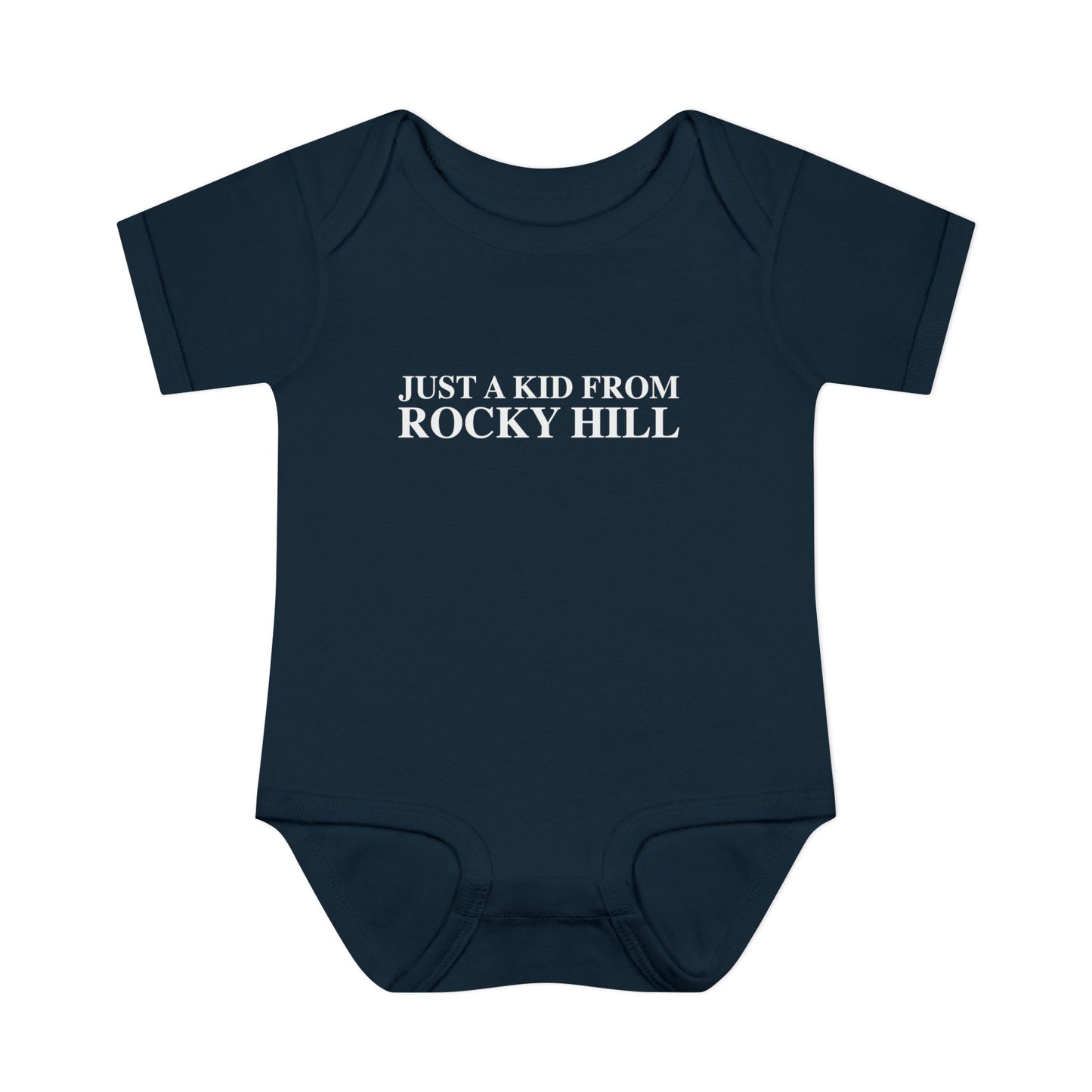 Just a kid from Rocky Hill Infant Baby Rib Bodysuit