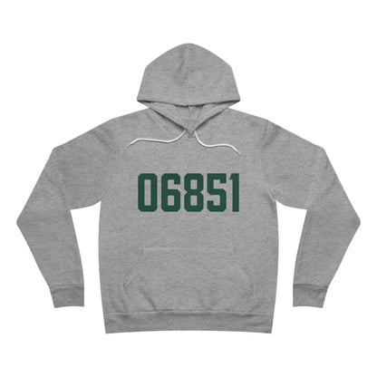 06851 Norwalk Connecticut Zip Code Unisex Sponge Fleece Pullover Hoodie Sweatshirt