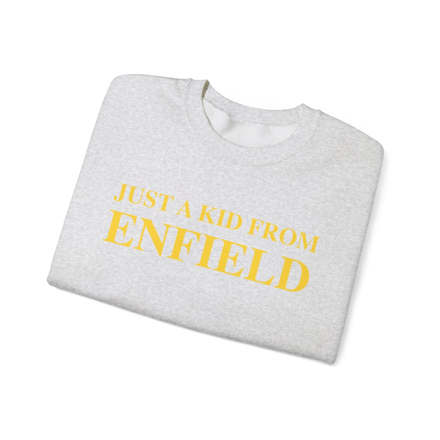 Just a kid from Enfield Unisex Heavy Blend™ Crewneck Sweatshirt