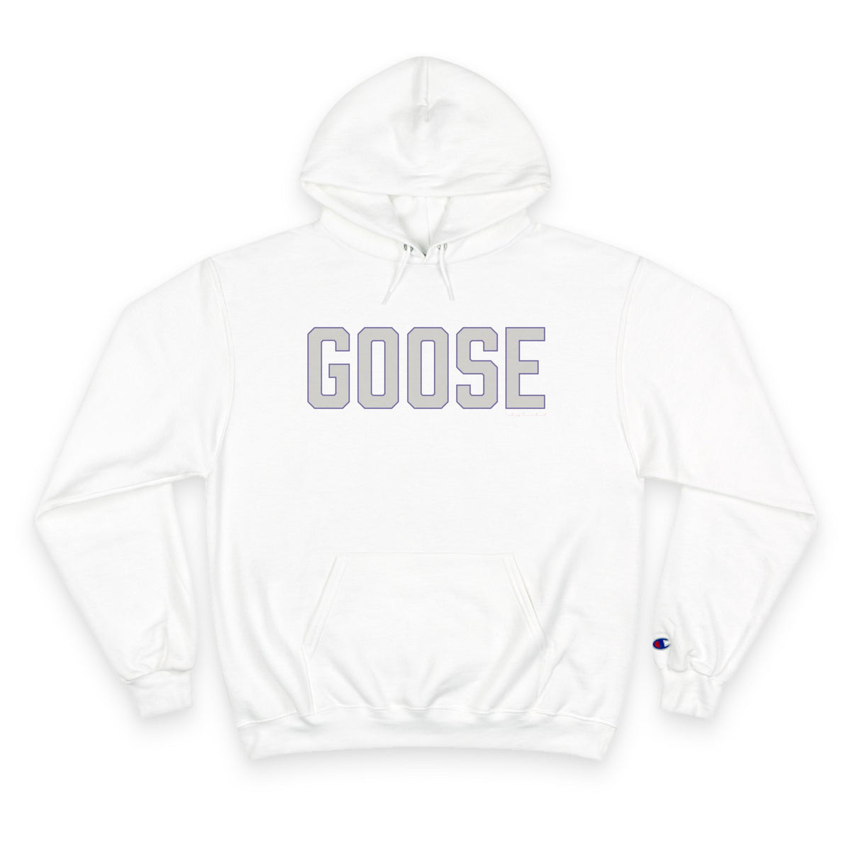 Goose Zip Code Gray & Purple Champion Hoodie