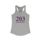 203 Danbury Red, White & Blue Women's Ideal Racerback Tank Top