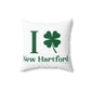 I Clover New Hartford Spun Polyester Square Pillow