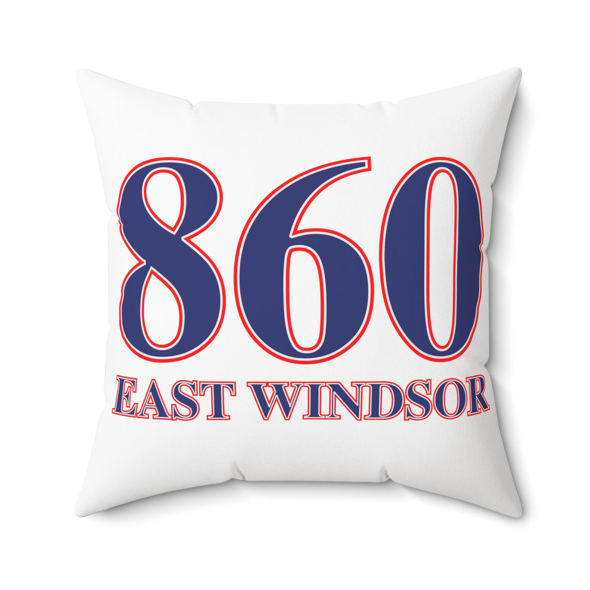 860 East Windsor Red, White & Blue Spun Polyester Square Pillow