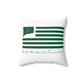 East Hartford Connecticut St. Patrick’s Day Flag Spun Polyester Square Pillow