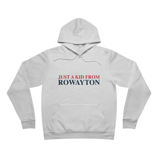 Just a kid from Rowayton Unisex Sponge Fleece Pullover Hoodie