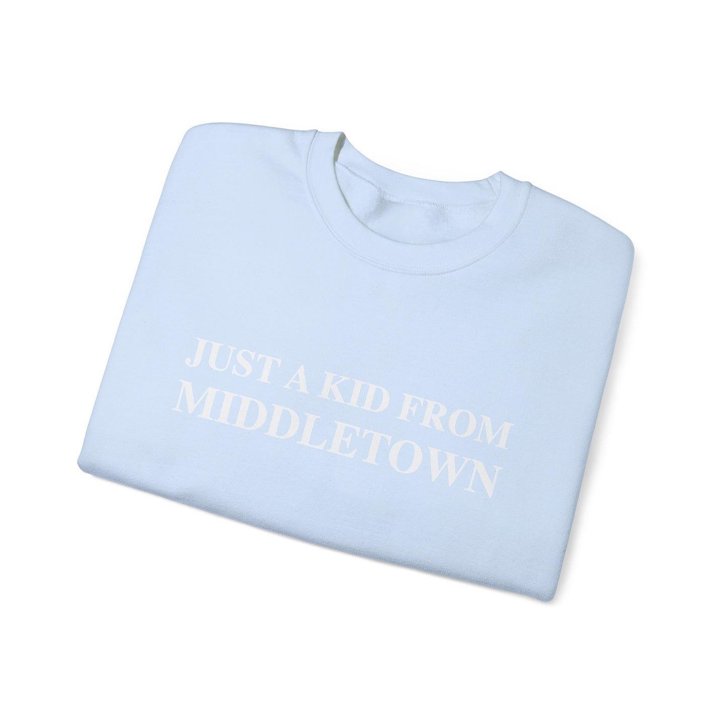 Just a kid from Middletown Unisex Heavy Blend™ Crewneck Sweatshirt