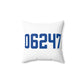 06247 Hampton Connecticut Zip Code Spun Polyester Square Pillow