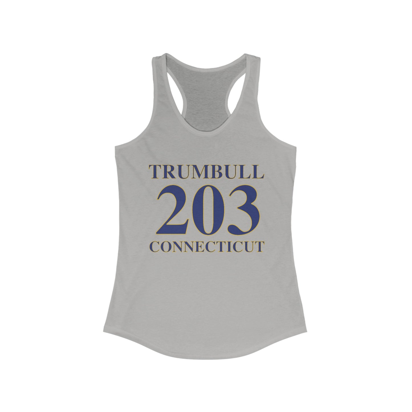 Trumbull 203 Connecticut Women's Ideal Racerback Tank