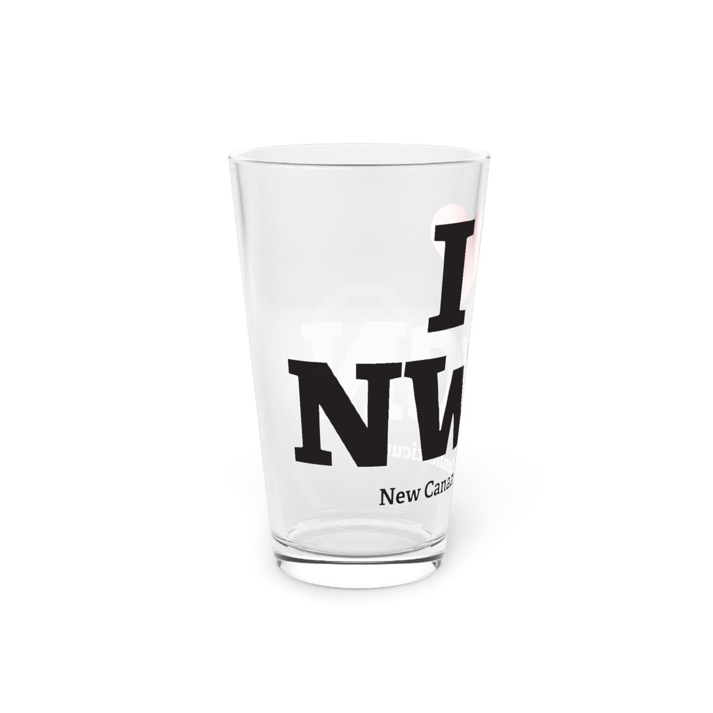 I Heart NWCN Pint Glass, 16oz
