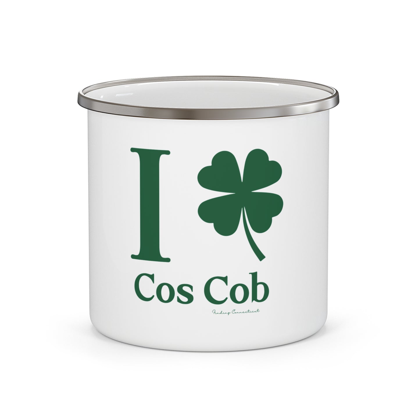 I Clover Cos Cob Enamel Camping Mug