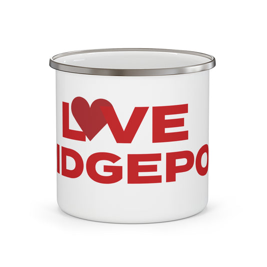 Love Bridgeport Enamel Camping Mug